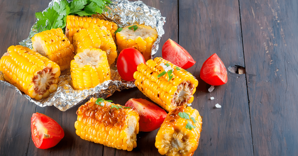 How to grill frozen corn on the cob using aluminium foil