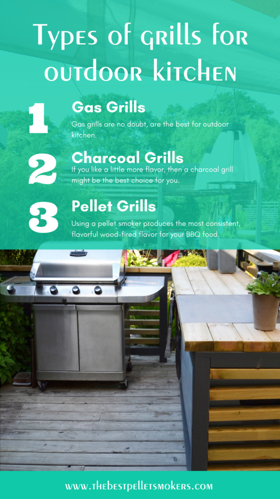 Types of grills for outdoor kitchen