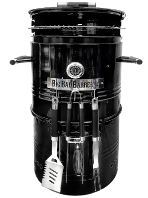 EasyGoProducts Big Bad Barrel Pit Drum Smoker Charcoal Barbeque Grill 